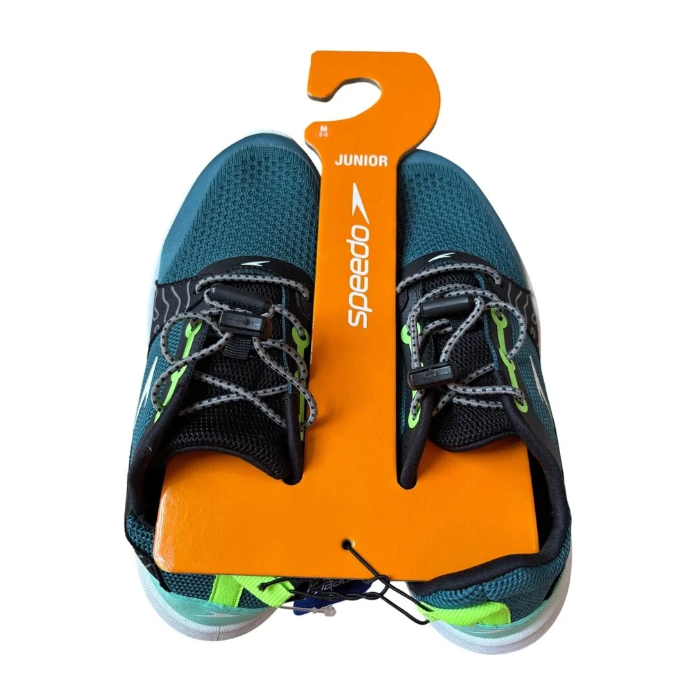Speedo Boys Aqua Trek Water Shoes Swell Green Junior Size Medium 2-3 NWT